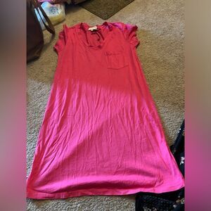 Michael stars pink tshirt dress